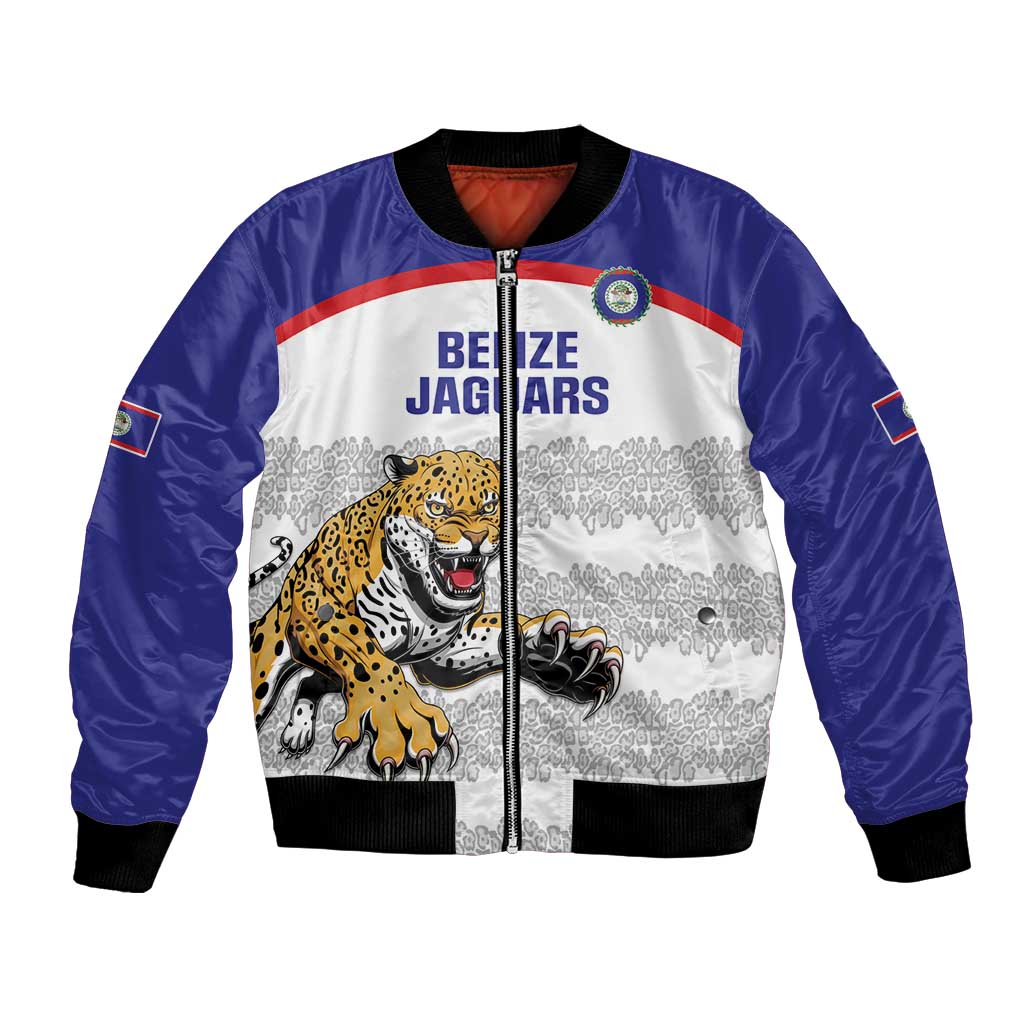 Custom Belize Football Bomber Jacket 2025 Go Jaguars