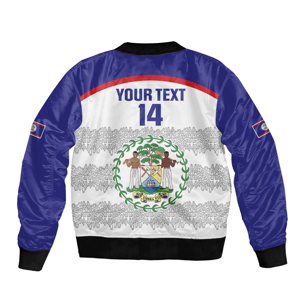 Custom Belize Football Bomber Jacket 2025 Go Jaguars