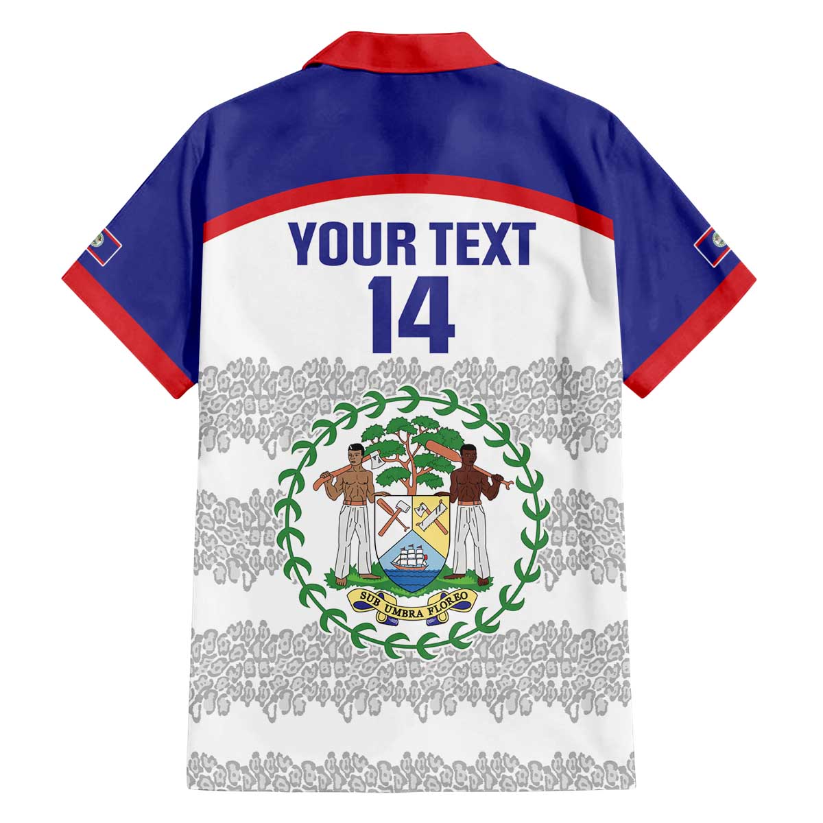 Custom Belize Football Family Matching Off The Shoulder Long Sleeve Dress and Hawaiian Shirt 2025 Go Jaguars