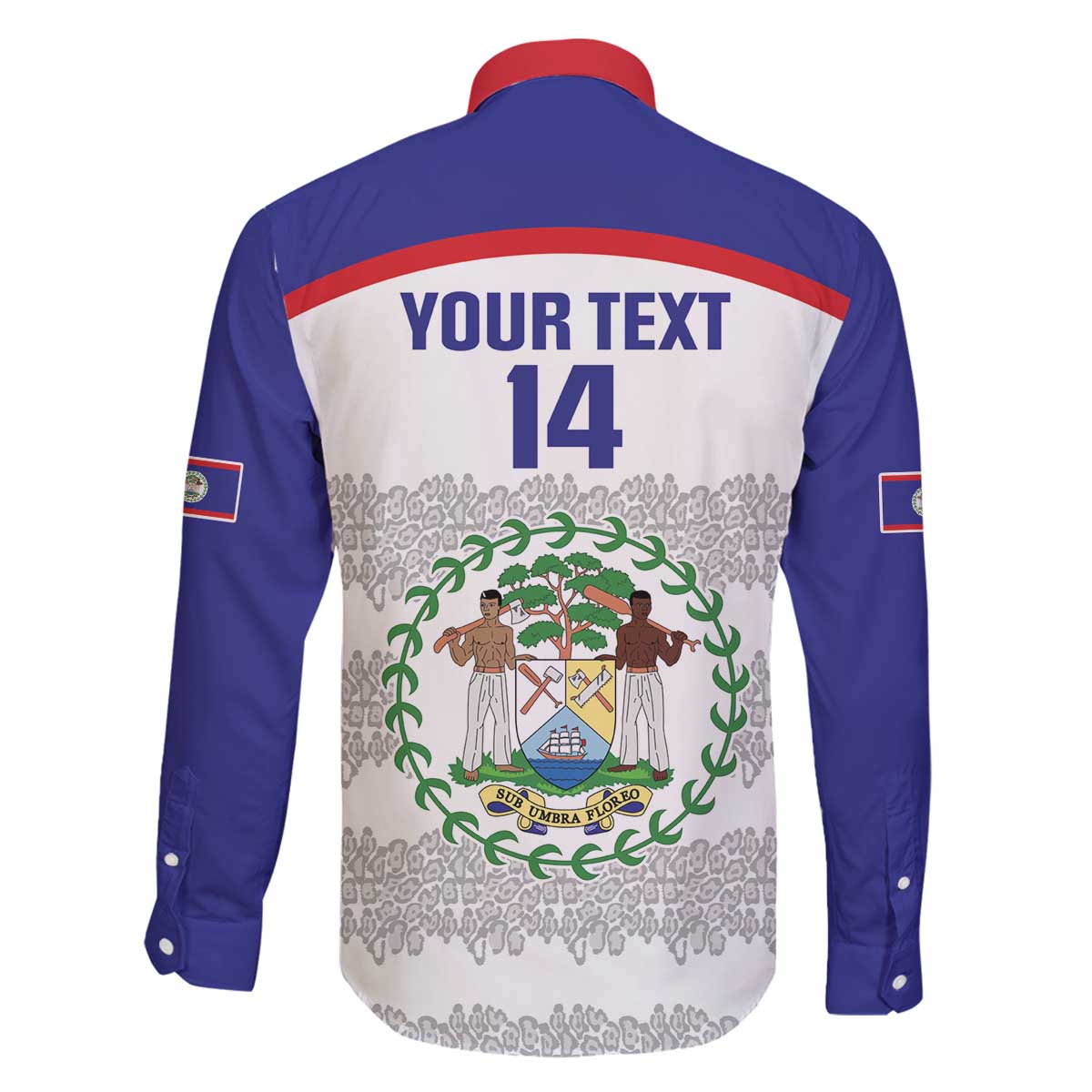 Custom Belize Football Family Matching Off The Shoulder Long Sleeve Dress and Hawaiian Shirt 2025 Go Jaguars