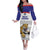 Custom Belize Football Family Matching Off The Shoulder Long Sleeve Dress and Hawaiian Shirt 2025 Go Jaguars