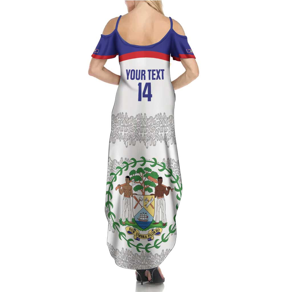 Custom Belize Football Family Matching Summer Maxi Dress and Hawaiian Shirt 2025 Go Jaguars