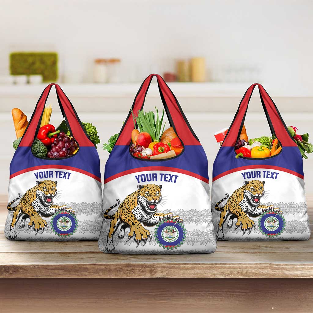 Custom Belize Football Grocery Bag 2025 Go Jaguars