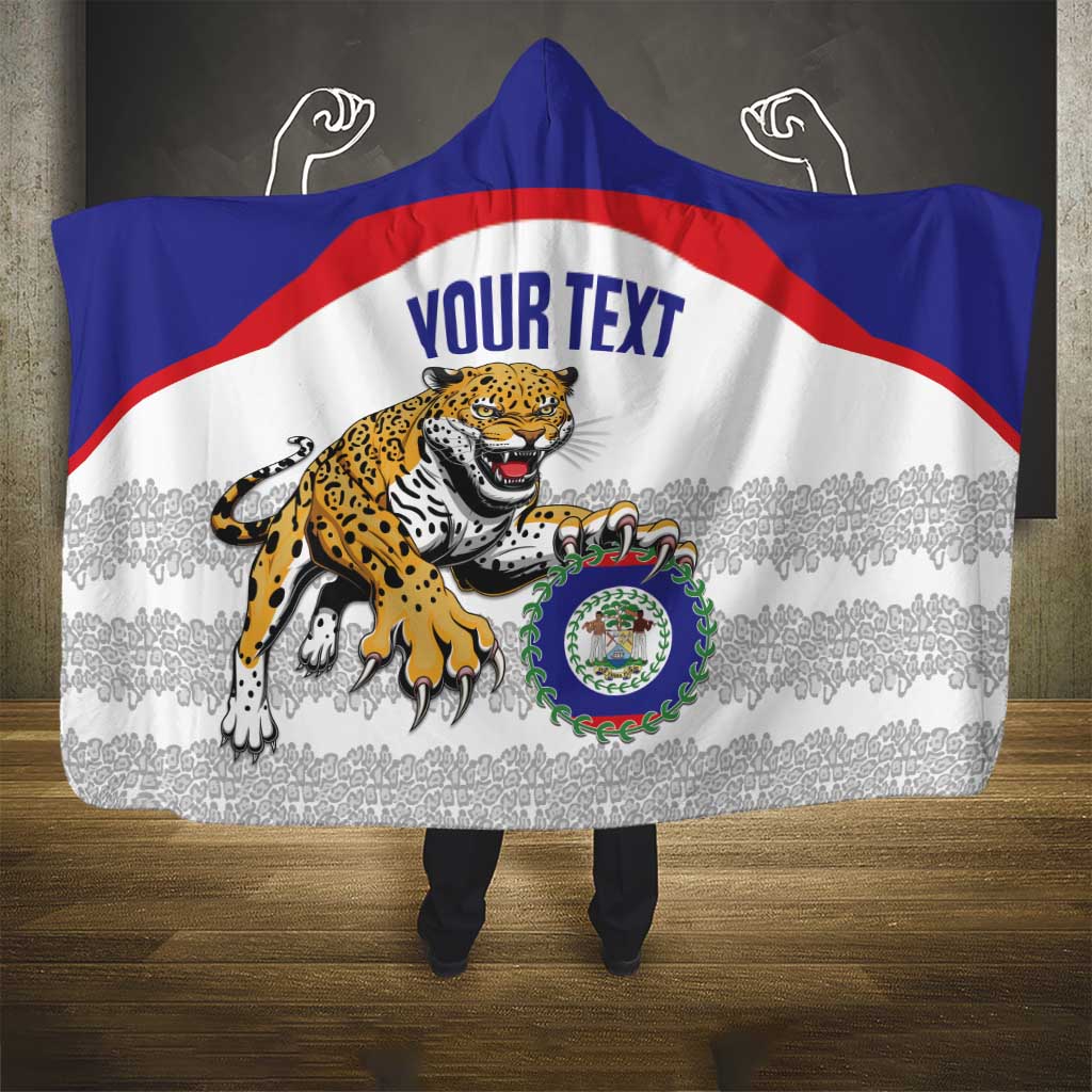 Custom Belize Football Hooded Blanket 2025 Go Jaguars