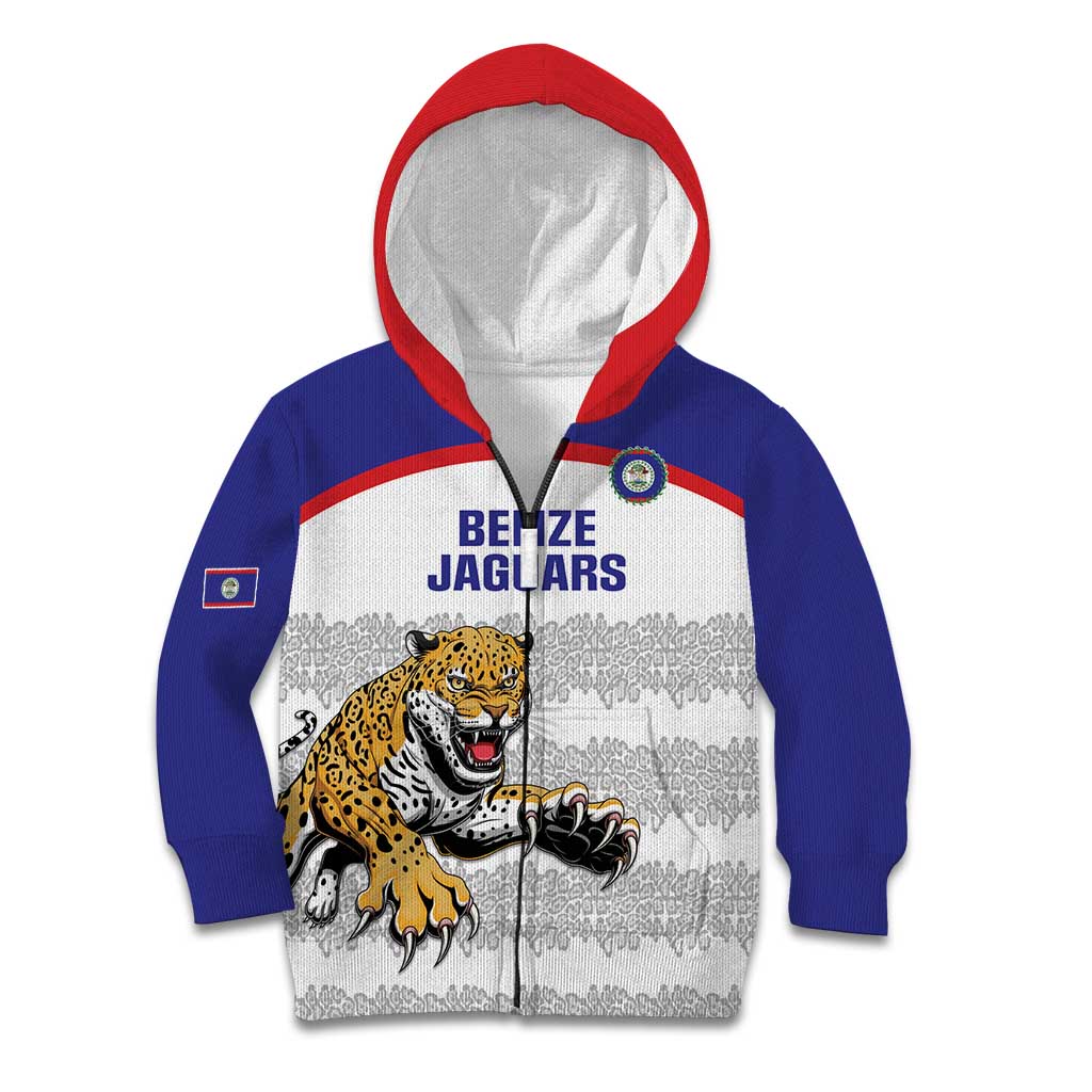 Custom Belize Football Kid Hoodie 2025 Go Jaguars