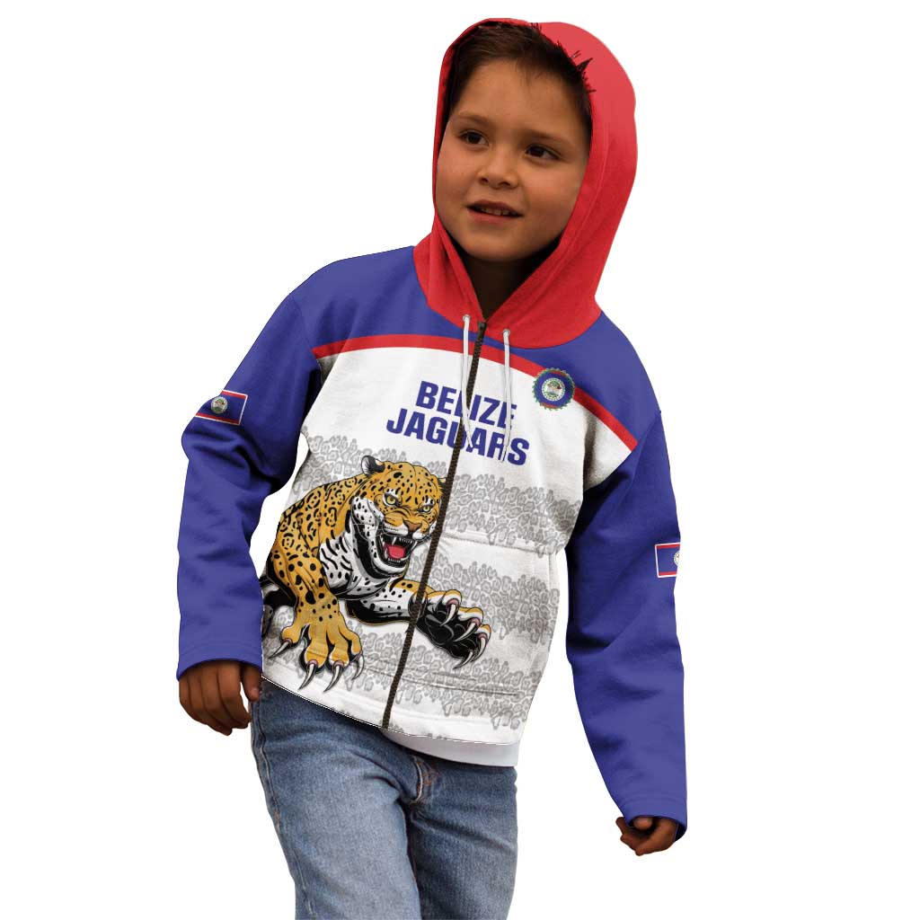 Custom Belize Football Kid Hoodie 2025 Go Jaguars