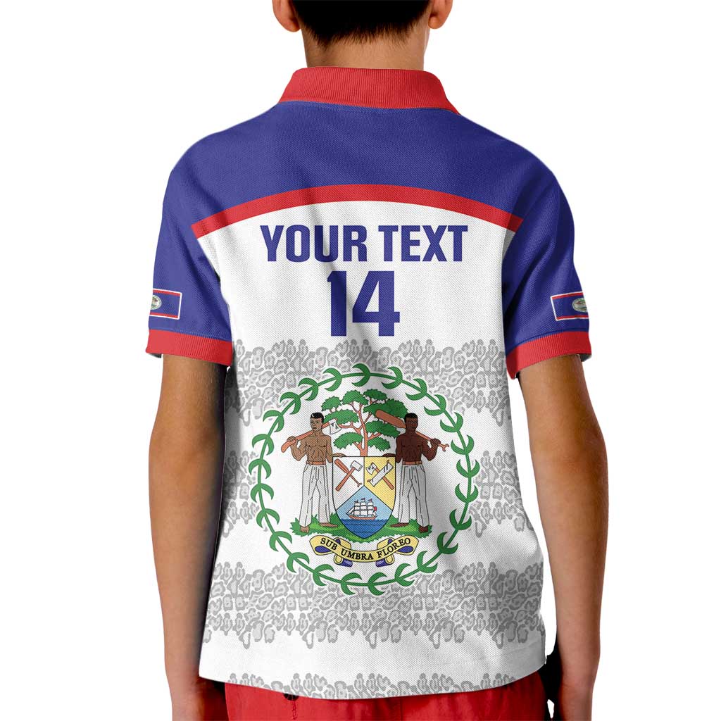 Custom Belize Football Kid Polo Shirt 2025 Go Jaguars