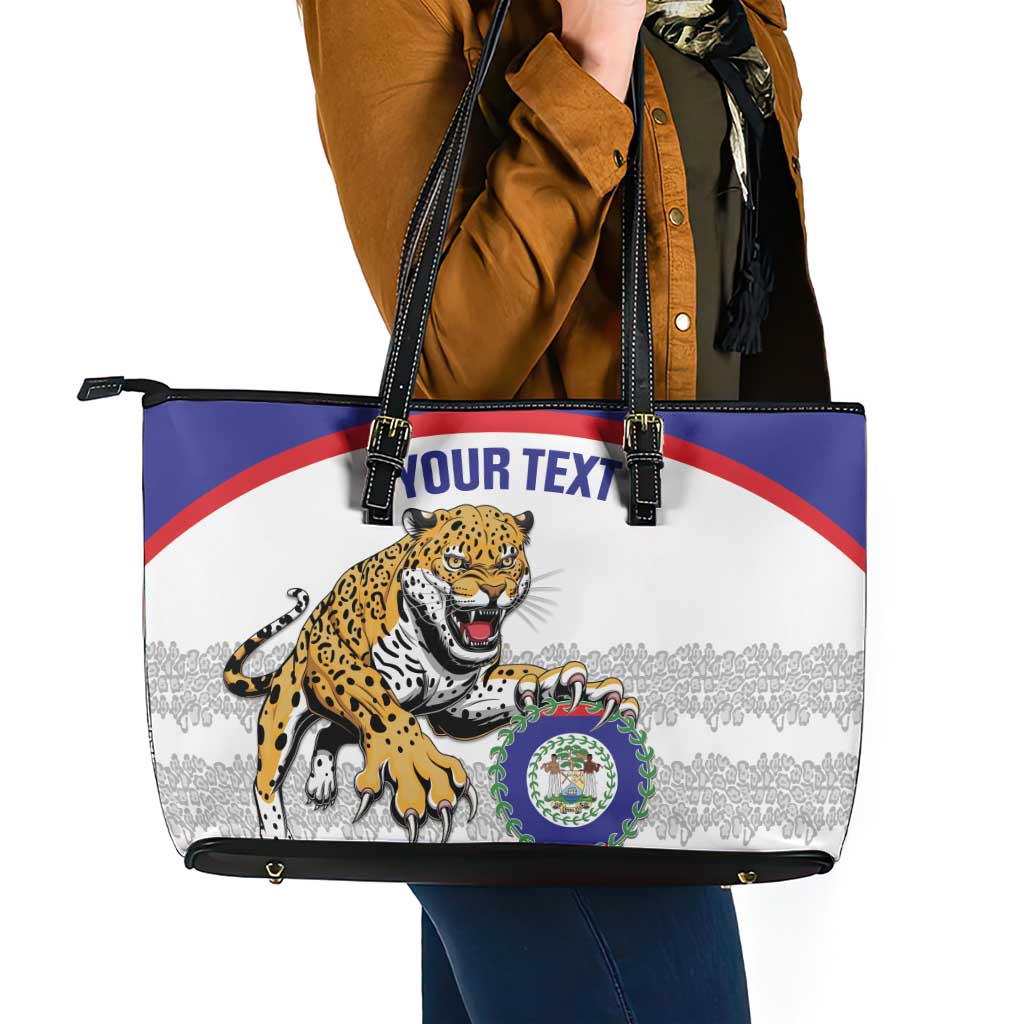 Custom Belize Football Leather Tote Bag 2025 Go Jaguars