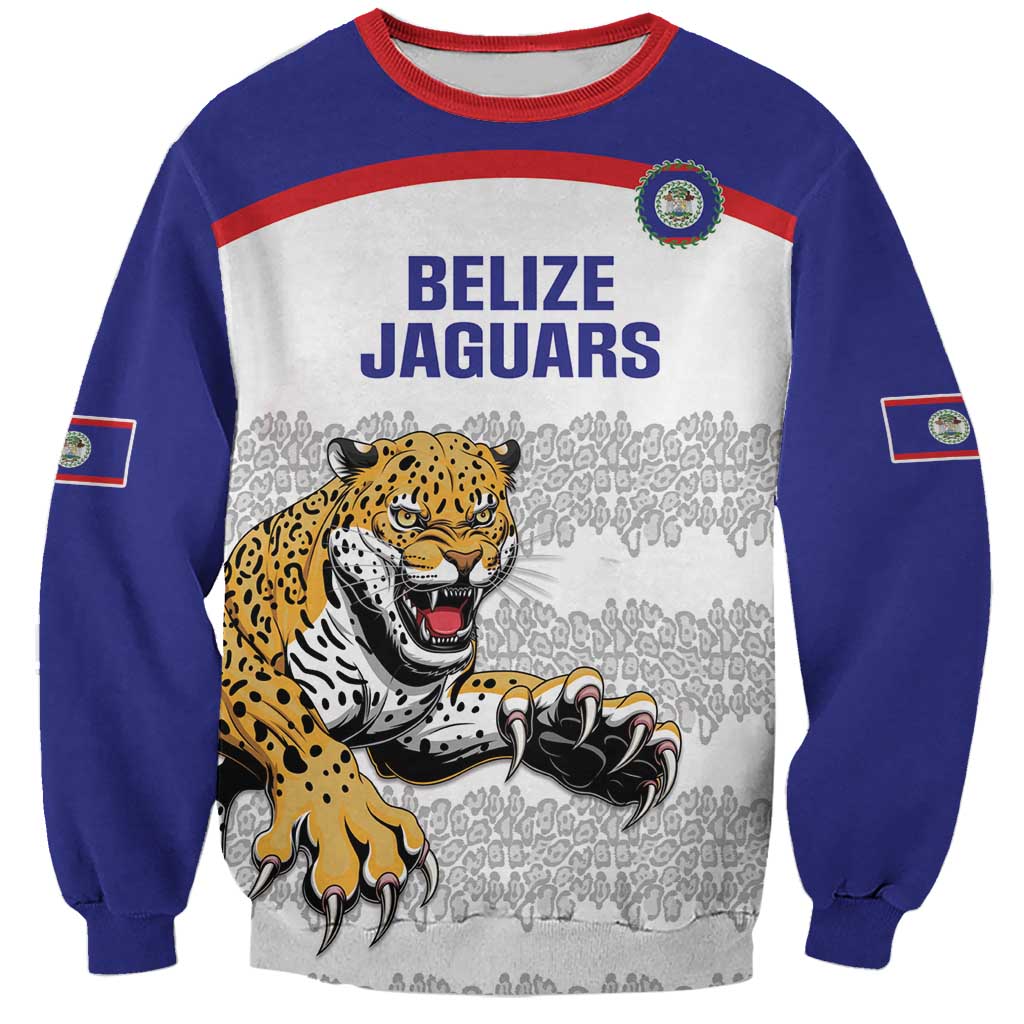 Custom Belize Football Sweatshirt 2025 Go Jaguars
