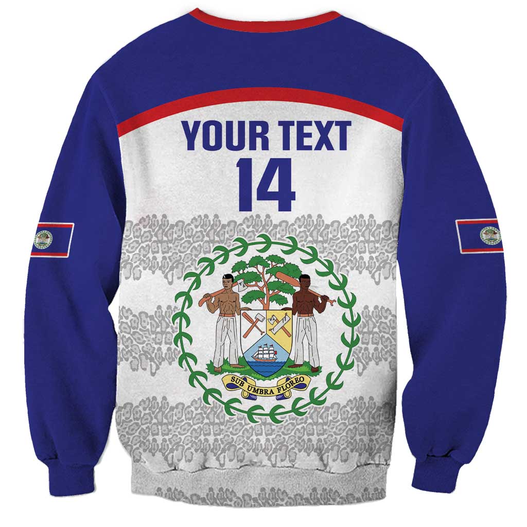 Custom Belize Football Sweatshirt 2025 Go Jaguars
