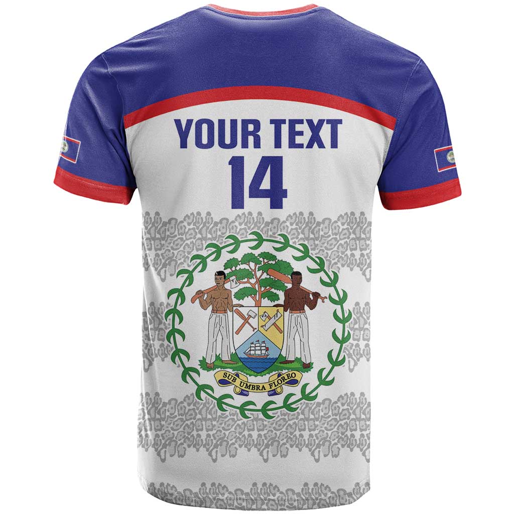 Custom Belize Football T Shirt 2025 Go Jaguars