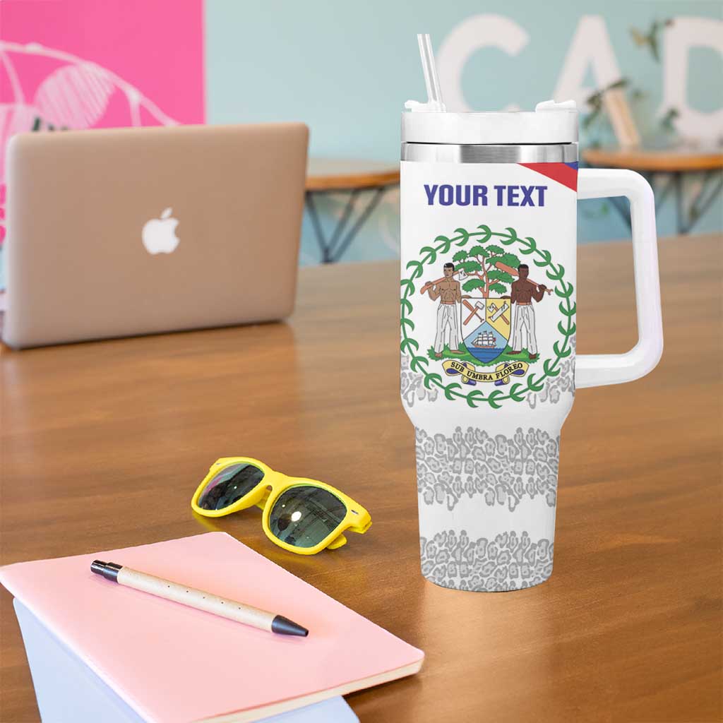 Custom Belize Football Tumbler With Handle 2025 Go Jaguars