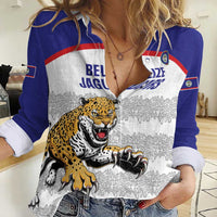 Custom Belize Football Women Casual Shirt 2025 Go Jaguars