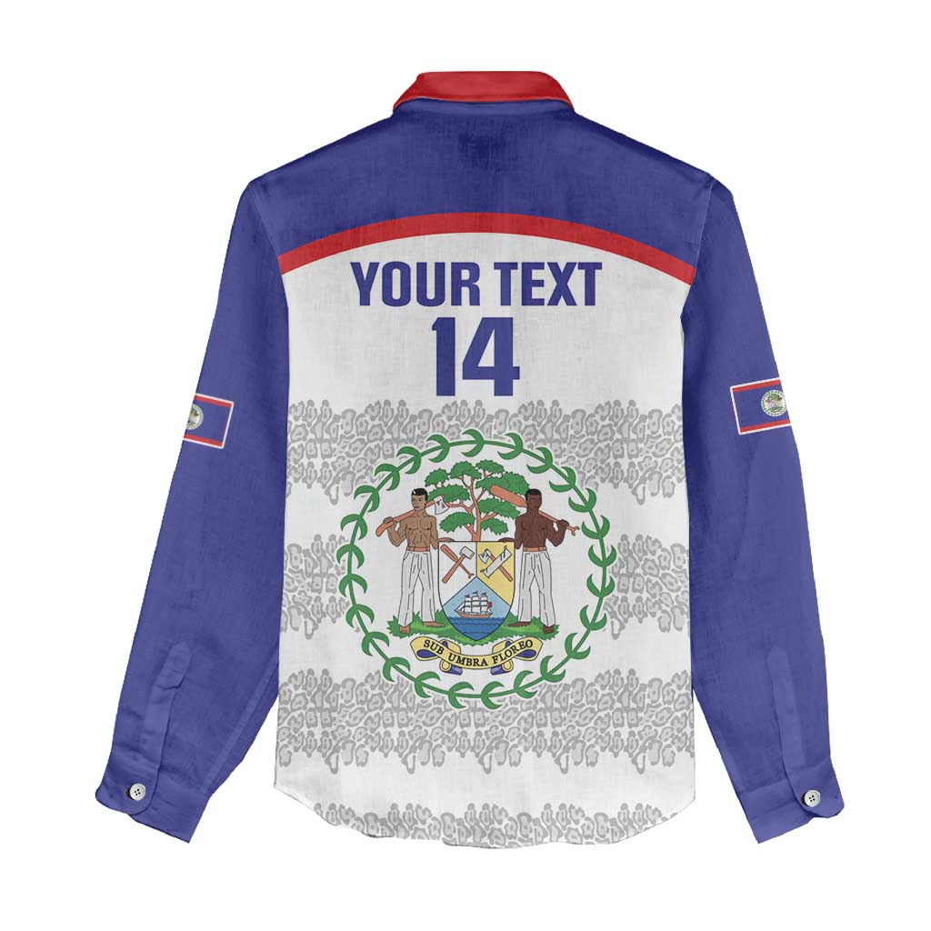 Custom Belize Football Women Casual Shirt 2025 Go Jaguars