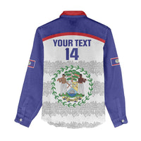 Custom Belize Football Women Casual Shirt 2025 Go Jaguars