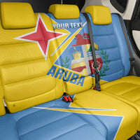 Custom Aruba Football Back Car Seat Cover 2025 Coat Of Arms Style
