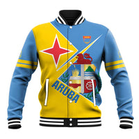 Custom Aruba Football Baseball Jacket 2025 Coat Of Arms Style