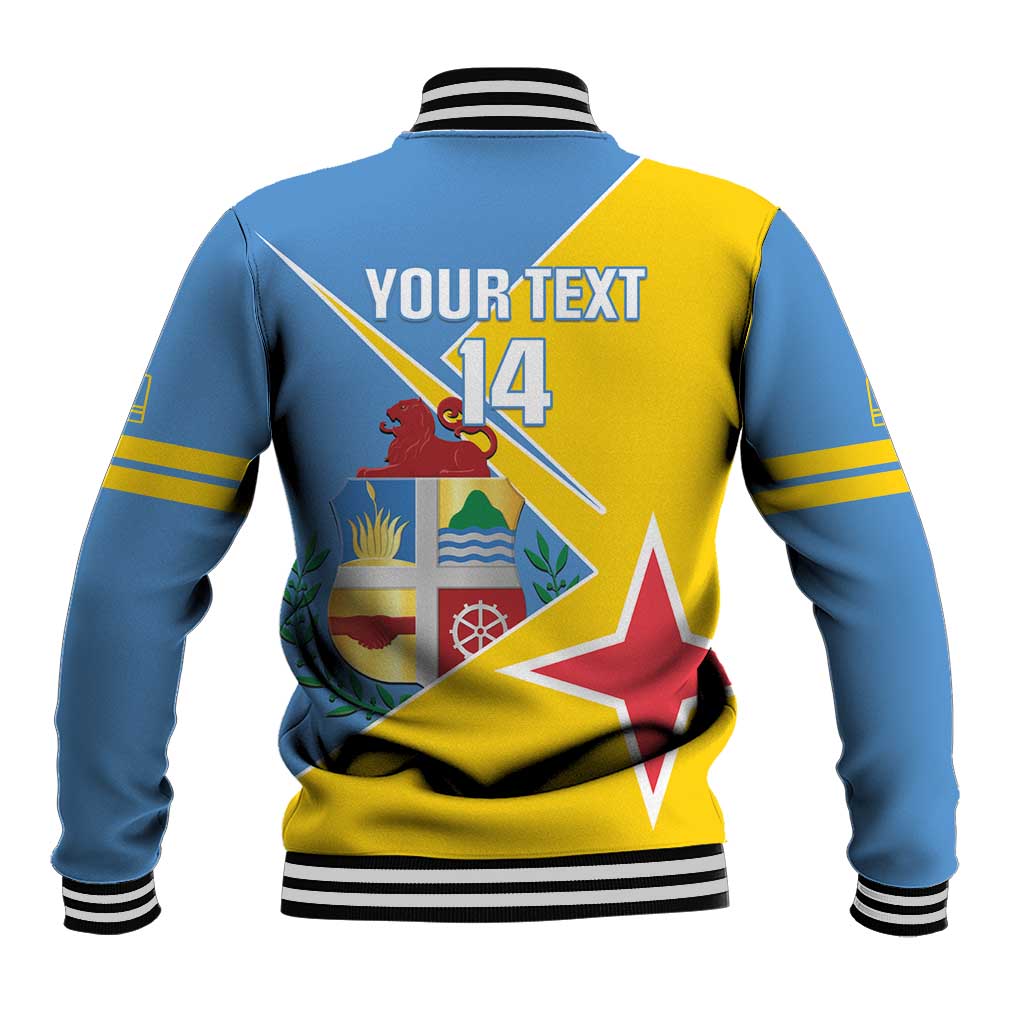 Custom Aruba Football Baseball Jacket 2025 Coat Of Arms Style