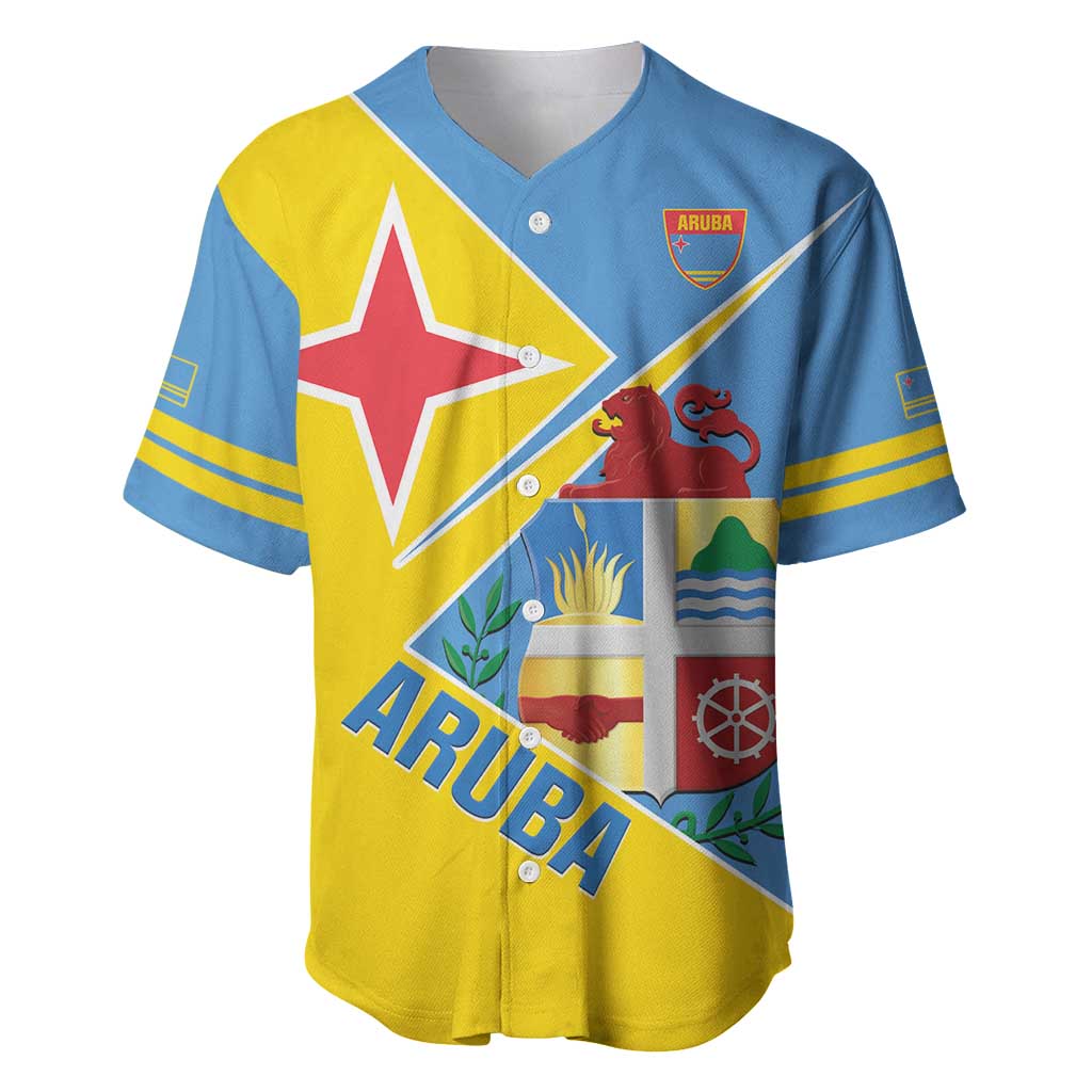 Custom Aruba Football Baseball Jersey 2025 Coat Of Arms Style