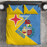 Custom Aruba Football Bedding Set 2025 Coat Of Arms Style