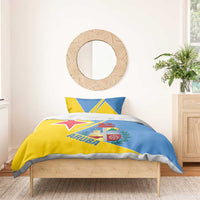 Custom Aruba Football Bedding Set 2025 Coat Of Arms Style