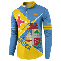 Custom Aruba Football Button Sweatshirt 2025 Coat Of Arms Style