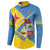 Custom Aruba Football Button Sweatshirt 2025 Coat Of Arms Style