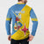 Custom Aruba Football Button Sweatshirt 2025 Coat Of Arms Style