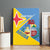 Custom Aruba Football Canvas Wall Art 2025 Coat Of Arms Style