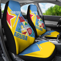Custom Aruba Football Car Seat Cover 2025 Coat Of Arms Style