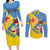 Custom Aruba Football Couples Matching Long Sleeve Bodycon Dress and Long Sleeve Button Shirt 2025 Coat Of Arms Style