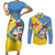 Custom Aruba Football Couples Matching Short Sleeve Bodycon Dress and Long Sleeve Button Shirt 2025 Coat Of Arms Style