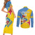 Custom Aruba Football Couples Matching Short Sleeve Bodycon Dress and Long Sleeve Button Shirt 2025 Coat Of Arms Style