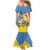 Custom Aruba Football Family Matching Mermaid Dress and Hawaiian Shirt 2025 Coat Of Arms Style