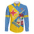Custom Aruba Football Family Matching Off The Shoulder Long Sleeve Dress and Hawaiian Shirt 2025 Coat Of Arms Style