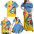 Custom Aruba Football Family Matching Off Shoulder Maxi Dress and Hawaiian Shirt 2025 Coat Of Arms Style