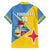 Custom Aruba Football Family Matching Off Shoulder Maxi Dress and Hawaiian Shirt 2025 Coat Of Arms Style