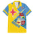 Custom Aruba Football Family Matching Puletasi and Hawaiian Shirt 2025 Coat Of Arms Style