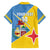 Custom Aruba Football Family Matching Short Sleeve Bodycon Dress and Hawaiian Shirt 2025 Coat Of Arms Style