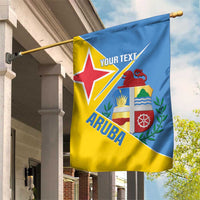 Custom Aruba Football Garden Flag 2025 Coat Of Arms Style