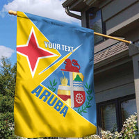 Custom Aruba Football Garden Flag 2025 Coat Of Arms Style