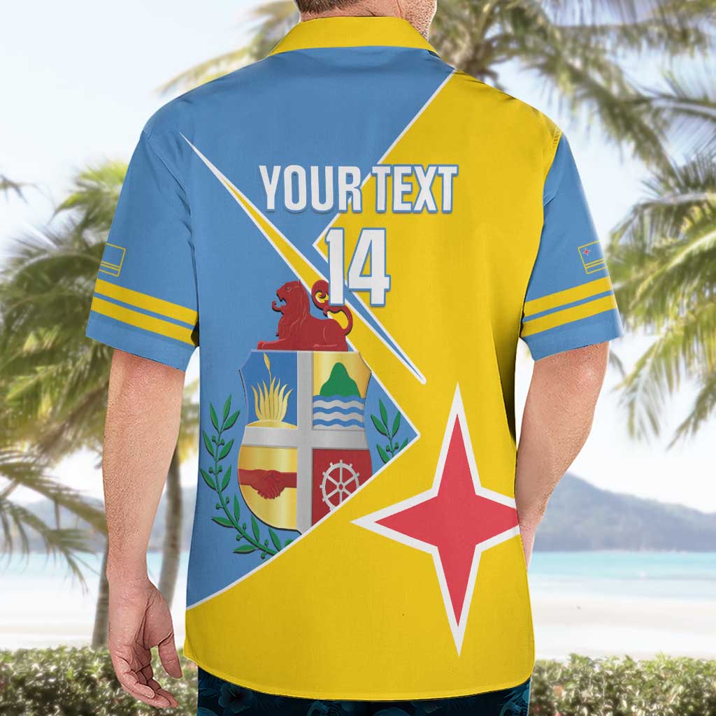 Custom Aruba Football Hawaiian Shirt 2025 Coat Of Arms Style