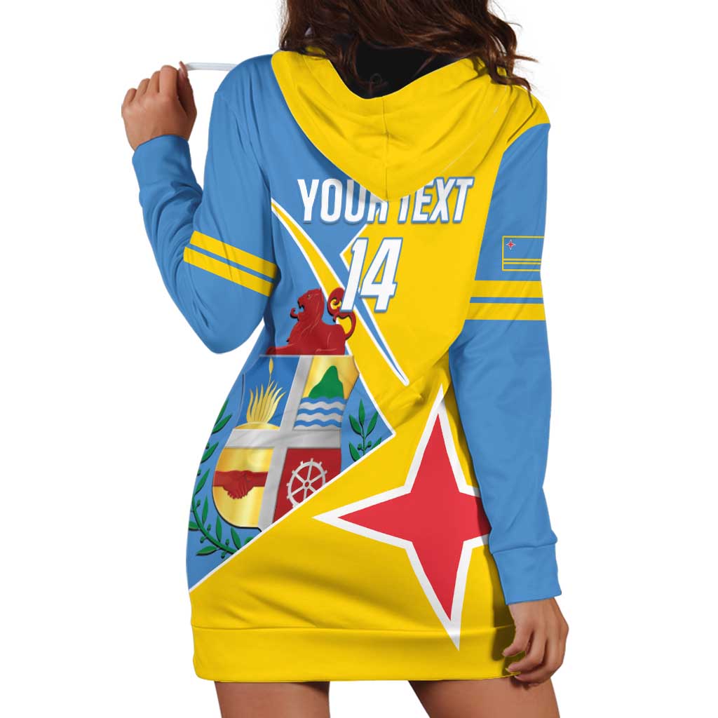 Custom Aruba Football Hoodie Dress 2025 Coat Of Arms Style