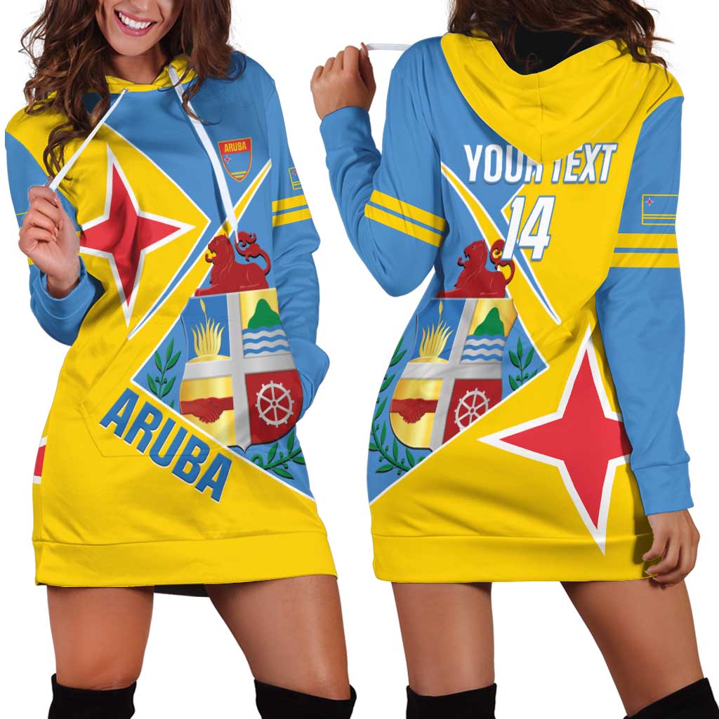 Custom Aruba Football Hoodie Dress 2025 Coat Of Arms Style