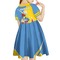 Custom Aruba Football Kid Short Sleeve Dress 2025 Coat Of Arms Style