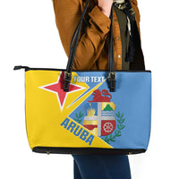 Custom Aruba Football Leather Tote Bag 2025 Coat Of Arms Style