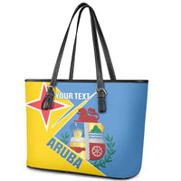 Custom Aruba Football Leather Tote Bag 2025 Coat Of Arms Style