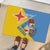 Custom Aruba Football Rubber Doormat 2025 Coat Of Arms Style