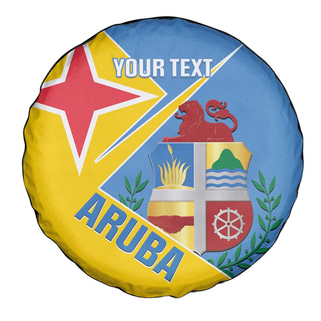 Custom Aruba Football Spare Tire Cover 2025 Coat Of Arms Style
