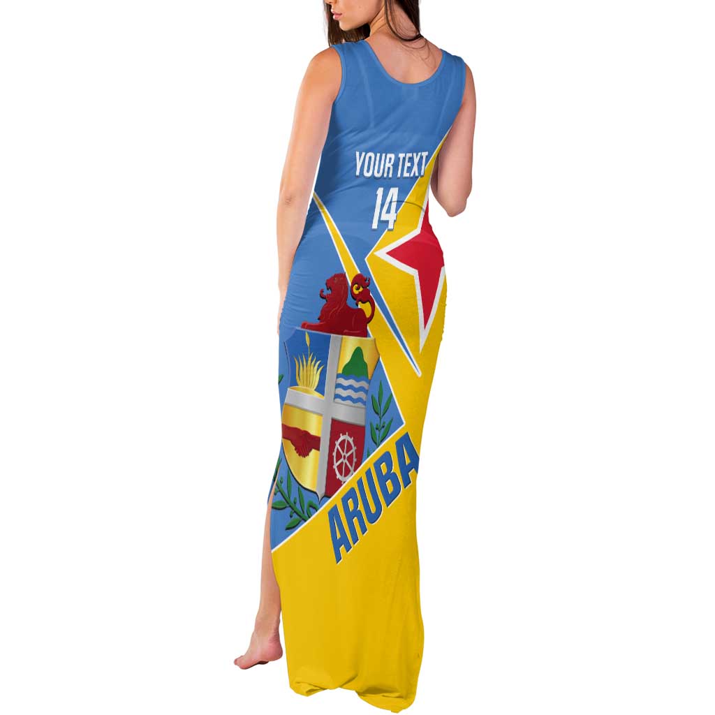 Custom Aruba Football Tank Maxi Dress 2025 Coat Of Arms Style